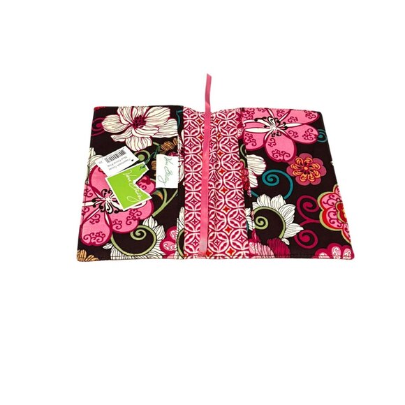 Vera Bradley Paperback Cover Mod Floral Pink Cotton Book Protector - Picture 4 of 8